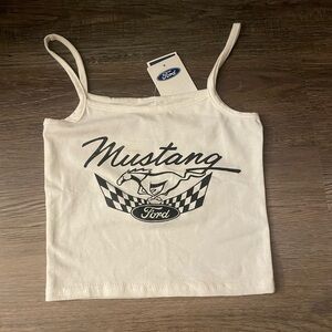 NWT Ford mustang cropped tank